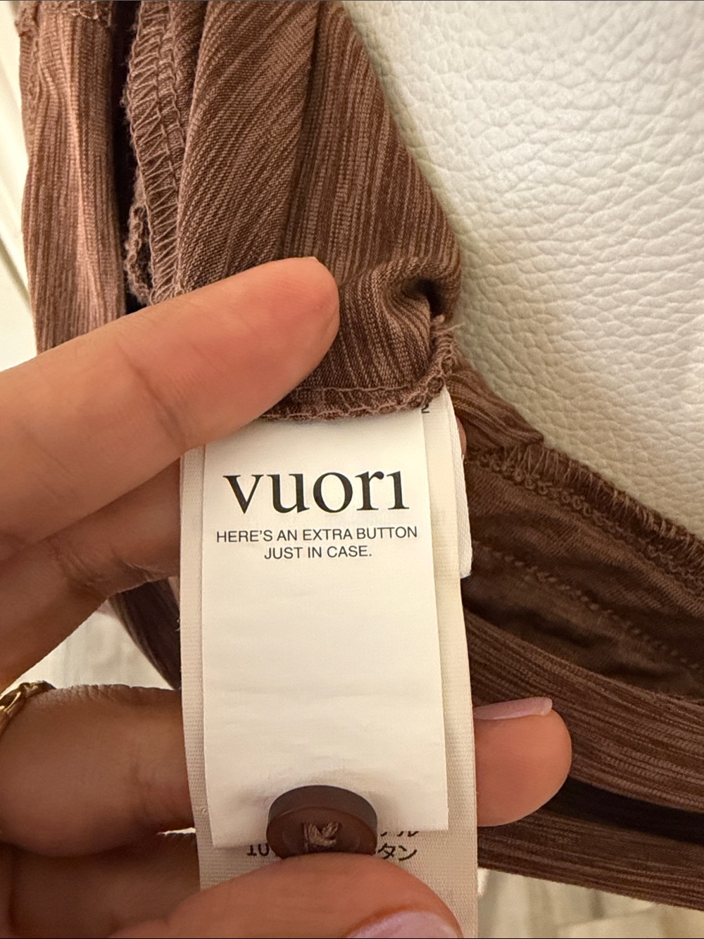 Vuori Falls Jumpsuit in Almond Heather Drawstring Wide Leg - Picture 10 of 10